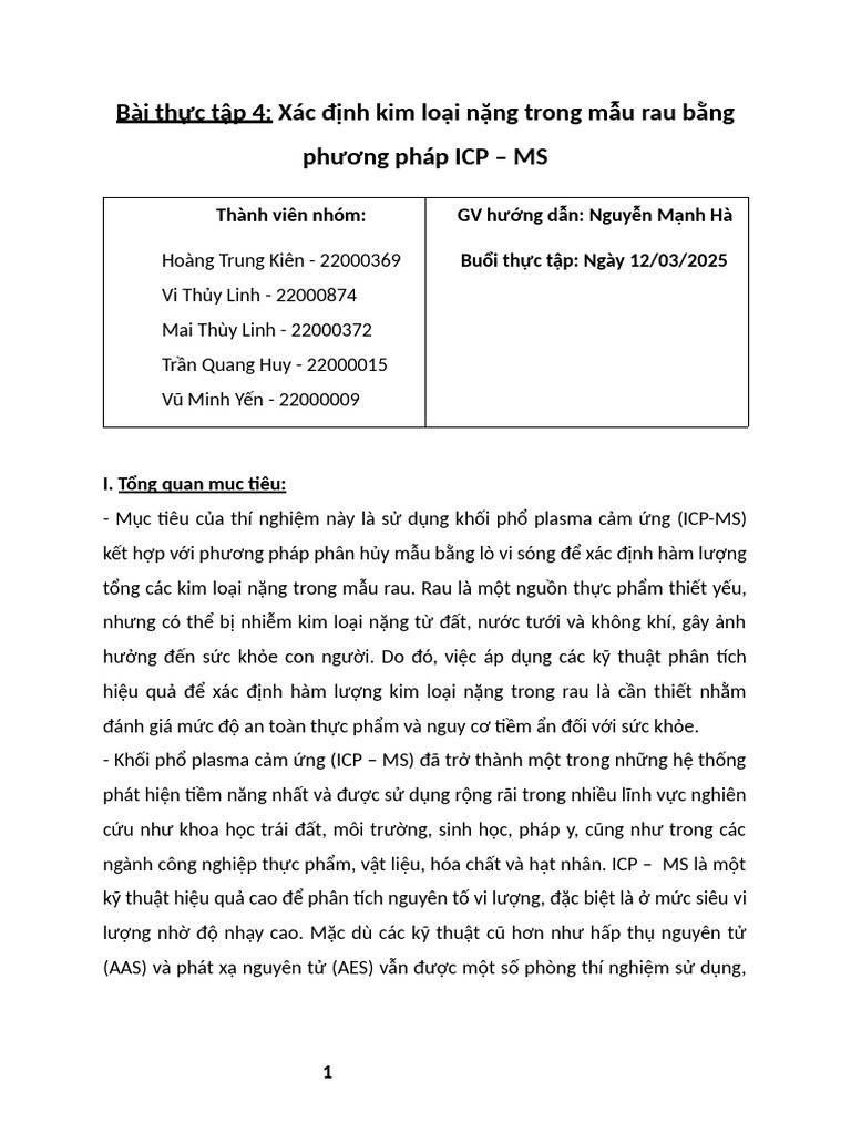 Icp MS | PDF