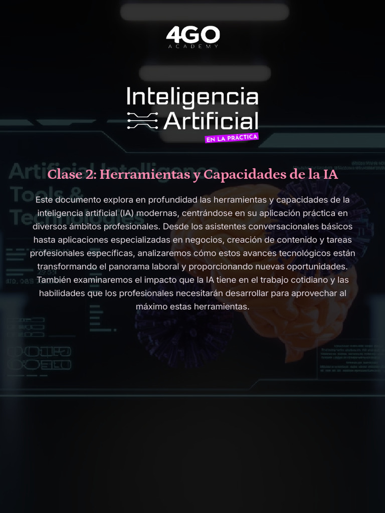 Herramientas de IA para Profesionales | PDF | Inteligencia artificial ...