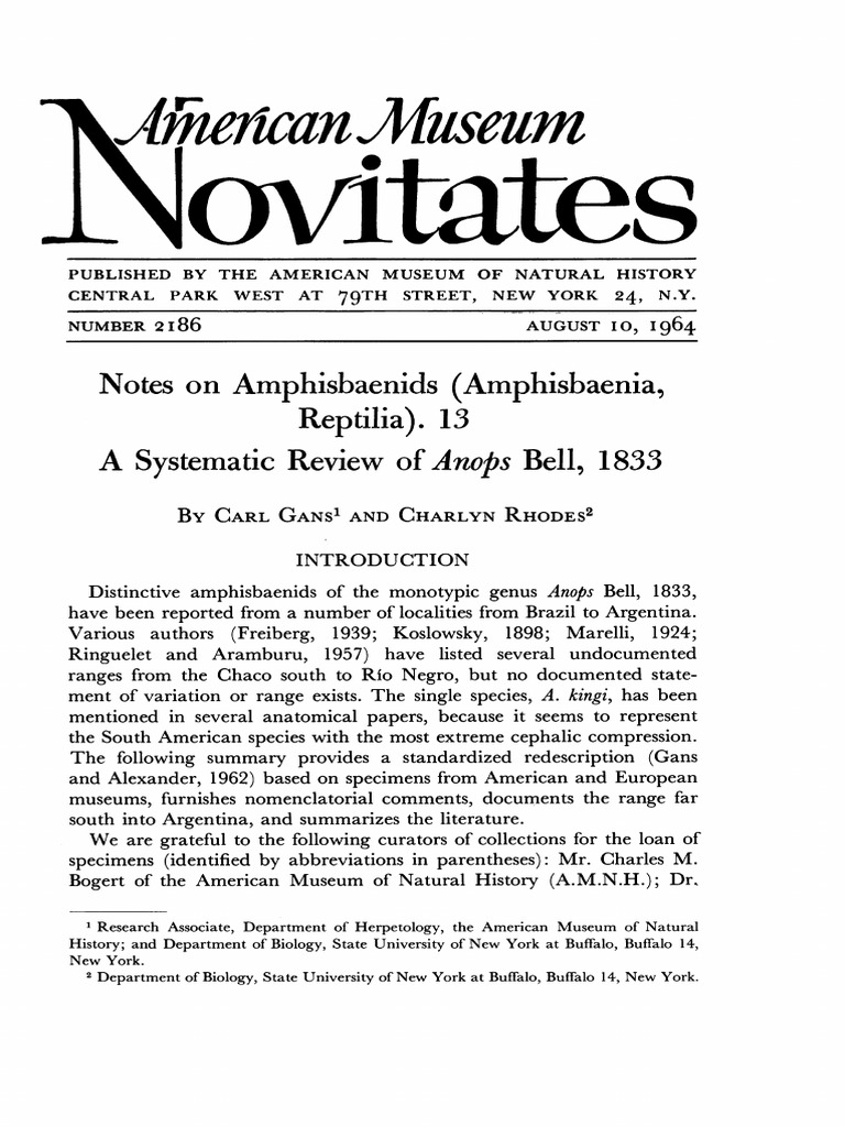 Systematic Review of Anops Kingi | PDF