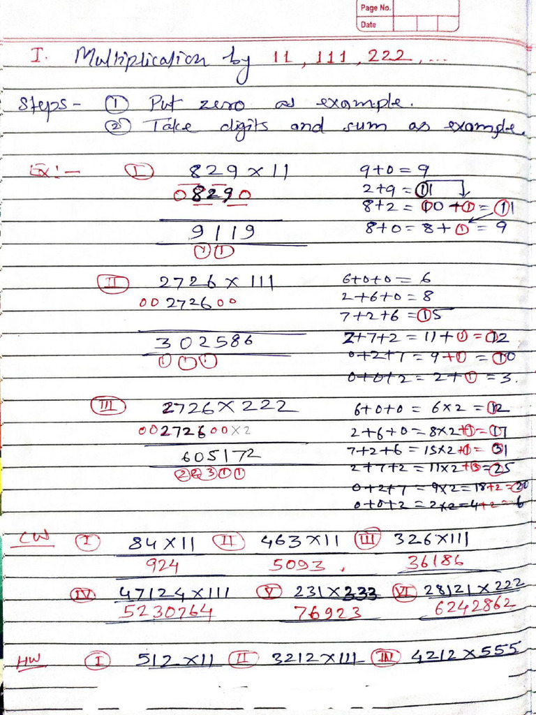 Class-8th Vedic Maths On 03-04-2025 | PDF