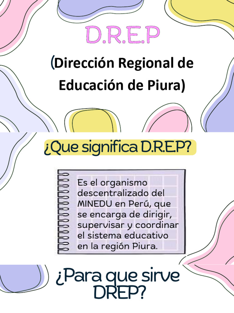 DREP: Educación y Gestión en Piura | PDF