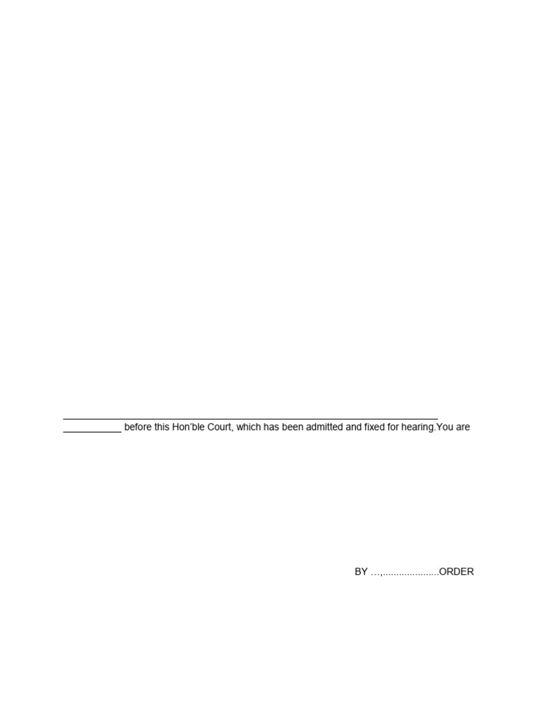 Family Suit Notice for Dissolution of Marriage | PDF