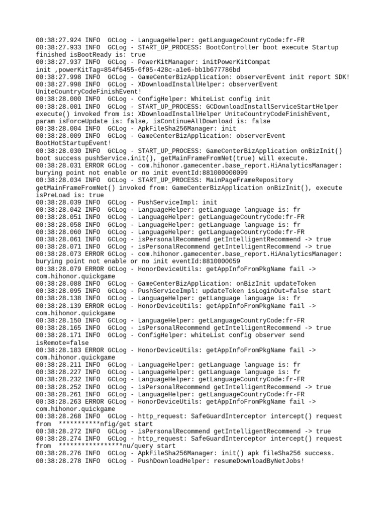 Game Center Startup Log Analysis | PDF | Internet Architecture ...