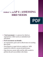 HRD Chap 4: Assessing HRD Needs