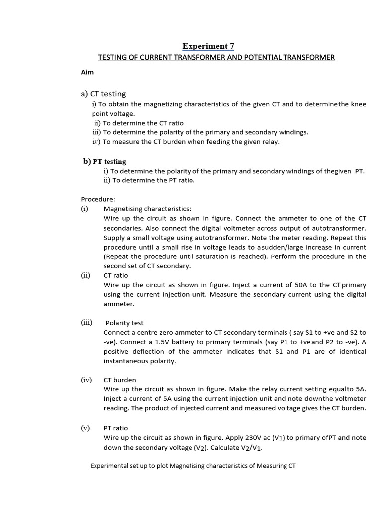 CT PT | PDF | Voltage | Transformer