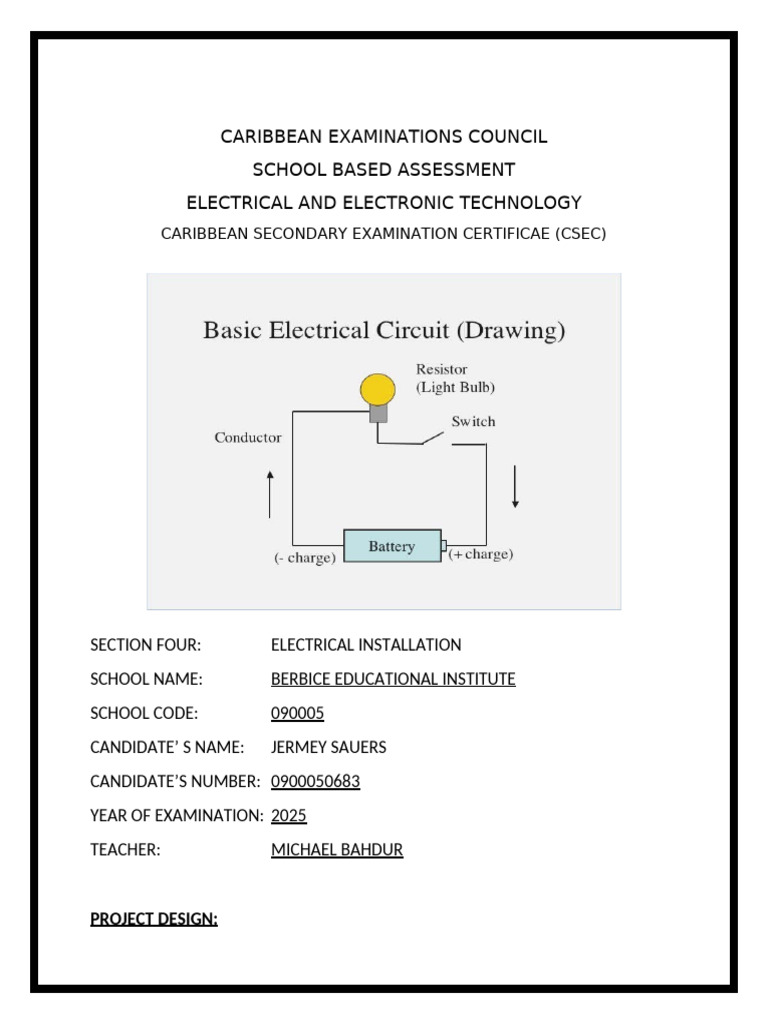 Section 4 Electrical Installation | PDF | Electrical Wiring | Electricity