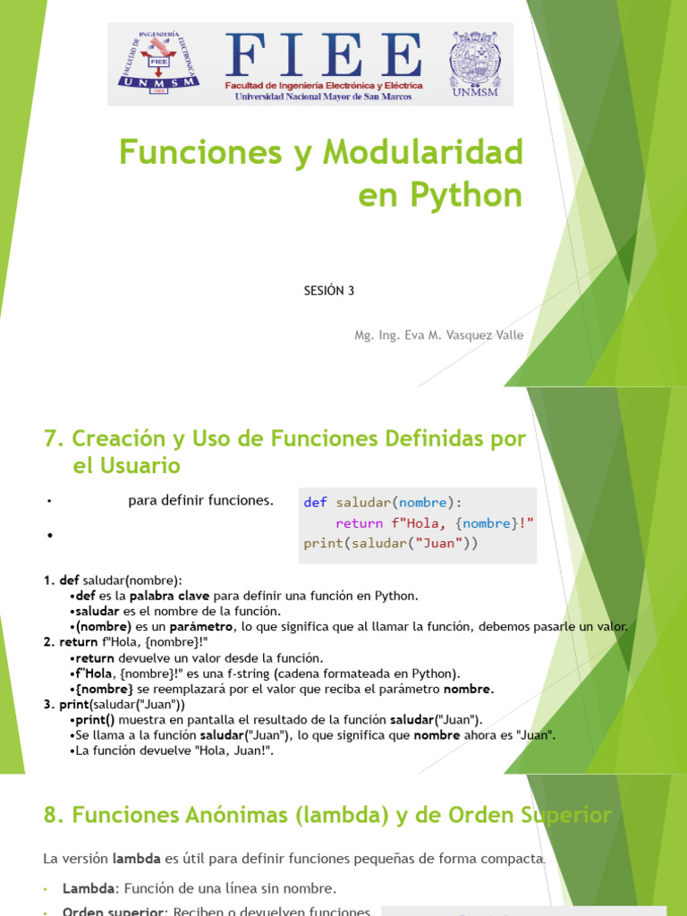 Funciones y Lambda en Python | PDF