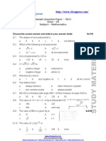Sample Question Paper - 2011 Class - IX Subject - Mathematics