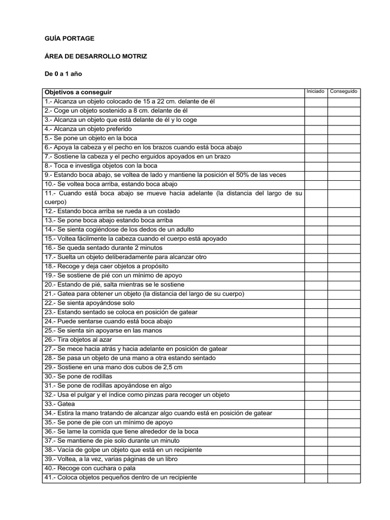 Desarrollo motor en bebés y niños pequeños | PDF