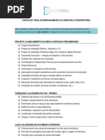 Checklist Para to de Obra