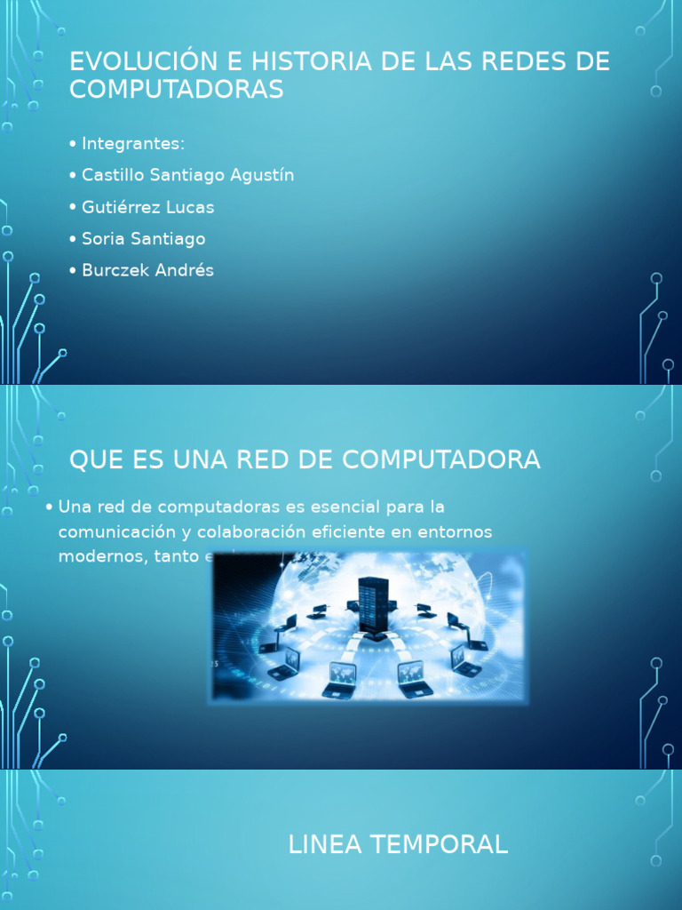 Evolución e Historia de Las Redes de Computadoras | PDF | Red de ...