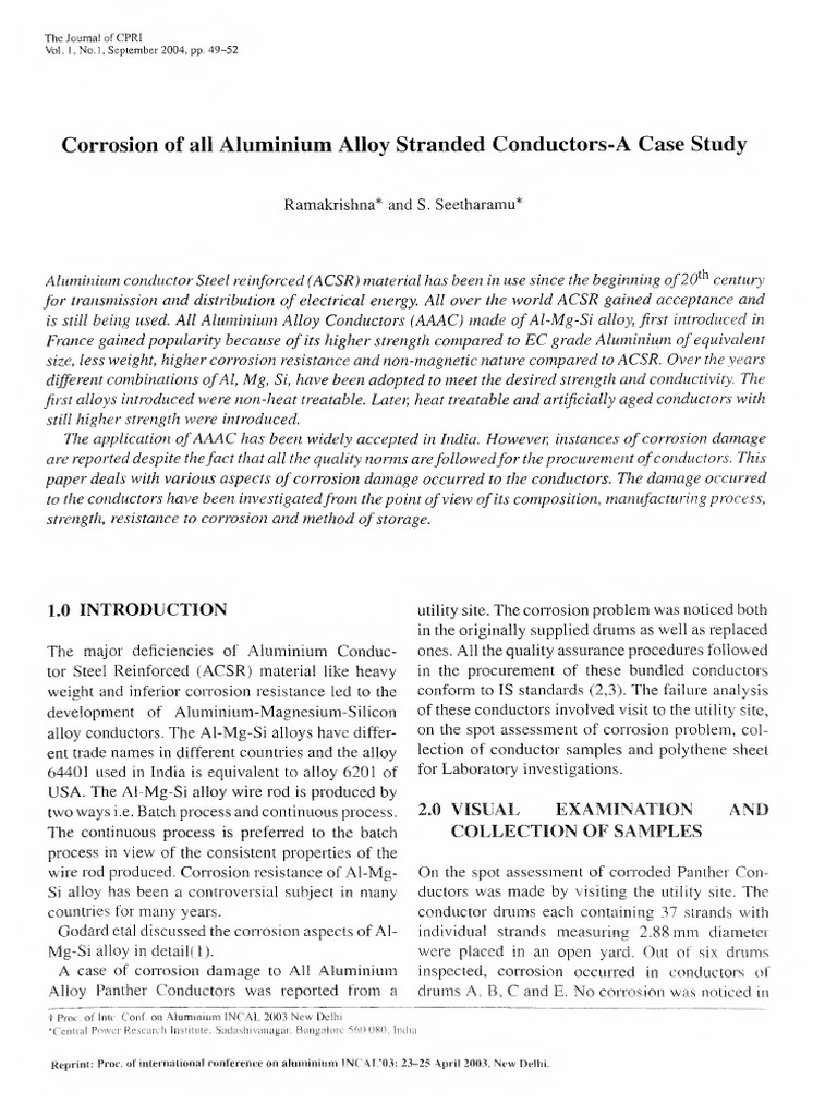 Corrosion of All Aluminium Alloy | PDF | Corrosion | Building Materials