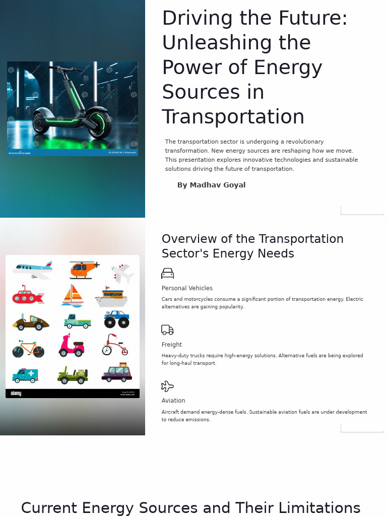 Future of Sustainable Transportation | PDF | Electric Vehicle | Biodiesel