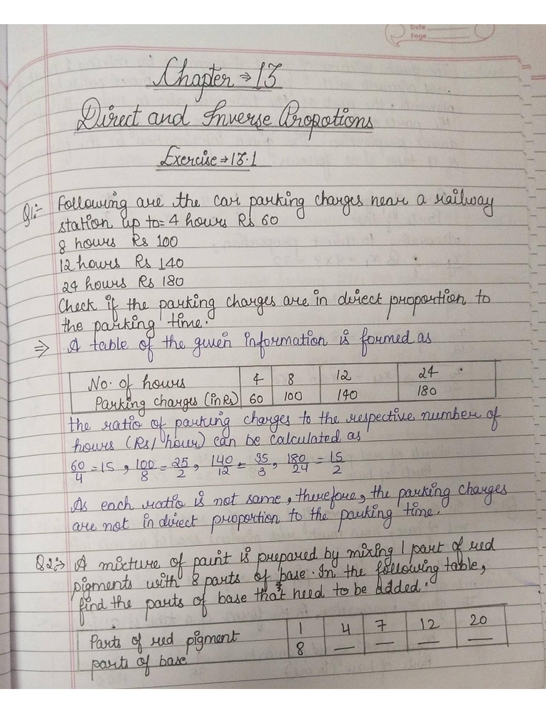 Chapter 13 Notes Maths | PDF