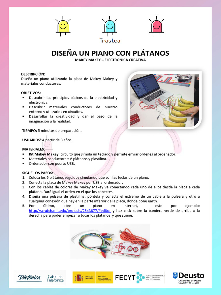 Piano de Plátanos con Makey Makey | PDF