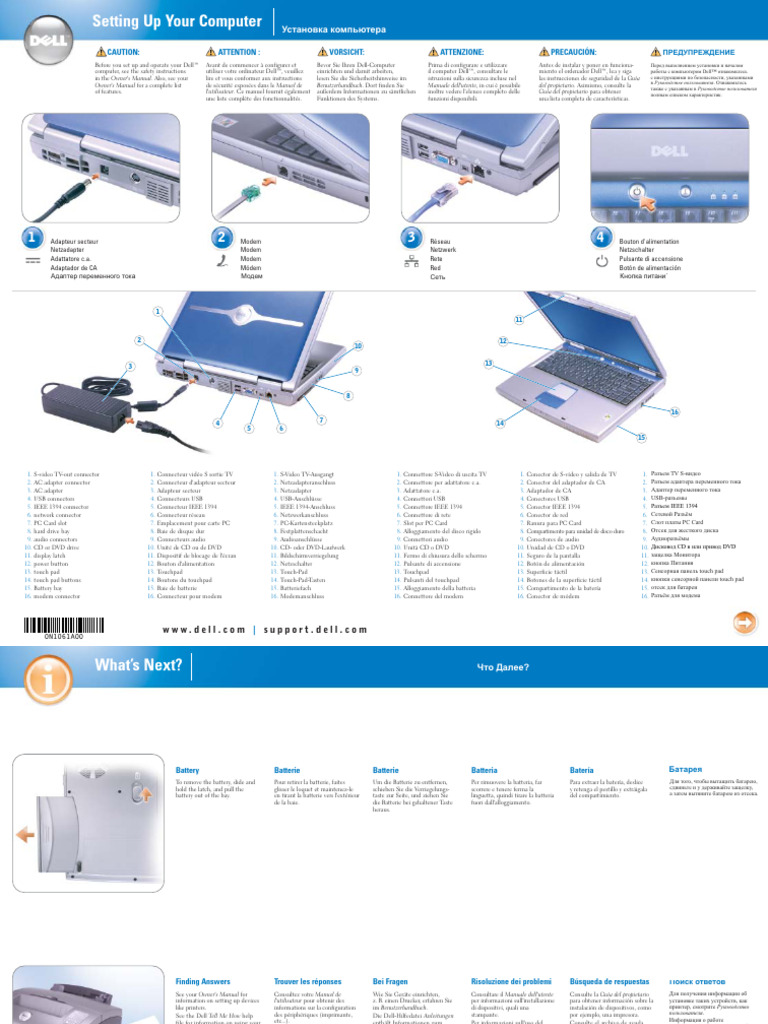 Dell Inspiron 5150 Setup guide (2003) | PDF | Informatique | Matériel ...