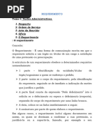 Estrutura do Requerimento Oficial | PDF
