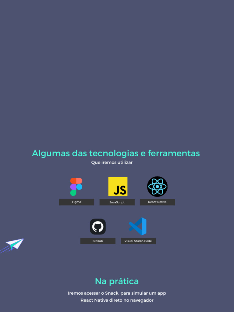 Tecnologias para Desenvolvimento em React Native | PDF