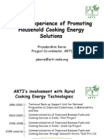 ARTI's Experience of Promoting Household Cooking Energy Solutions