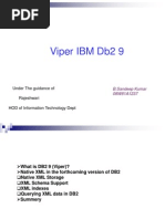 Viper IBM Db2 9: Under The Guidance of Rajeshwari HOD of Information Technology Dept