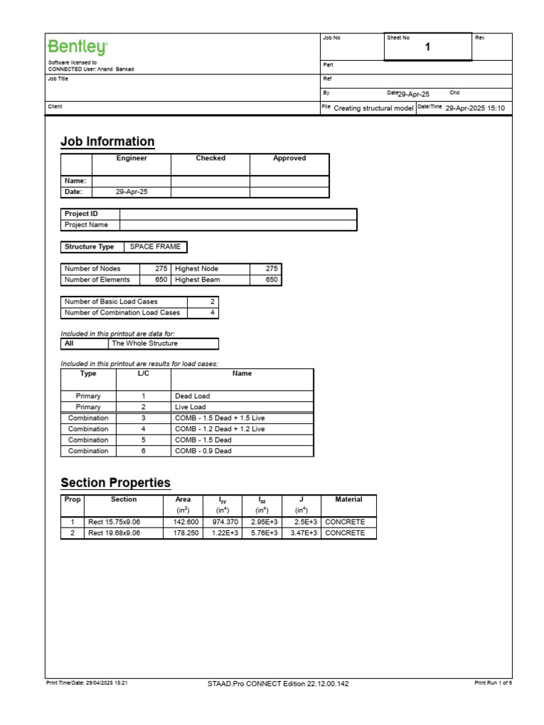 Creating Structural Model and Analysis of High Rise Structures | PDF ...