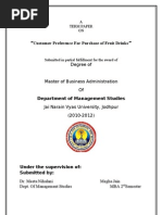 Megha-term Paper on Fruit Juice