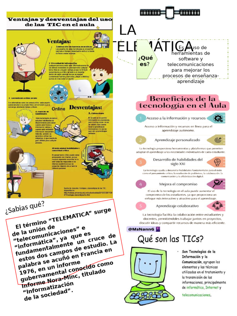 Telemática en la Educación: Definición y Ejemplos | PDF