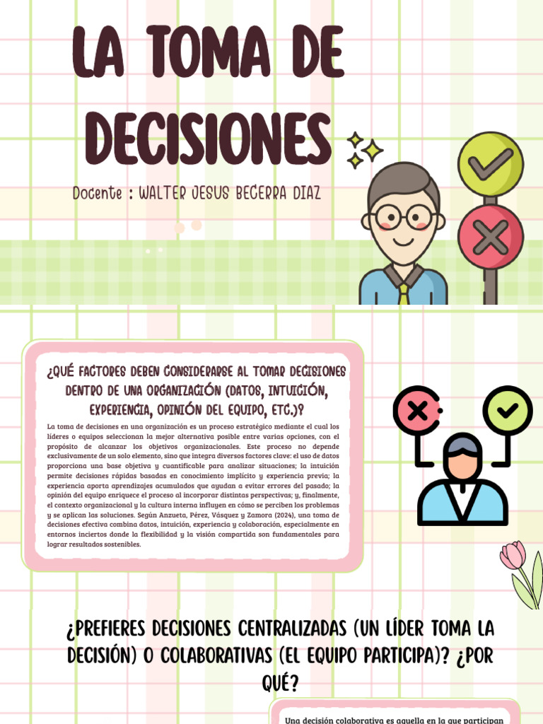 Factores Clave en la Toma de Decisiones | PDF | Experiencia | Intuición
