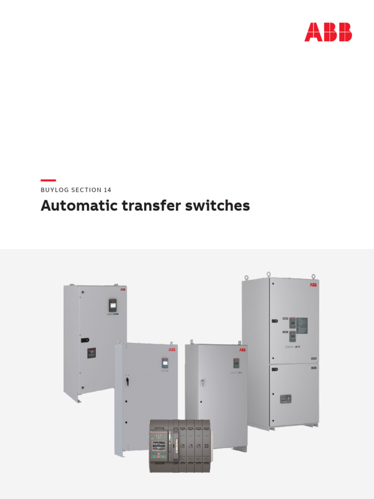 ABB Automatic Transfer Switches Guide | PDF | Switch | User Interface