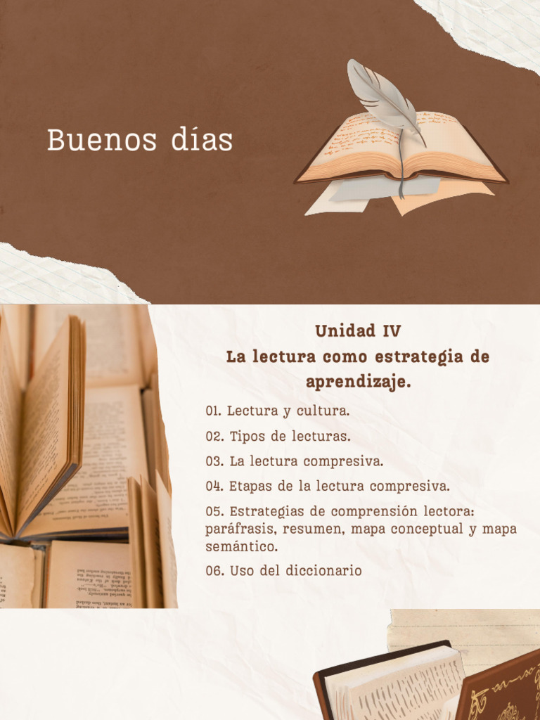 Unidad IV La Lectura Como Estrategia de Aprendizaje. | PDF