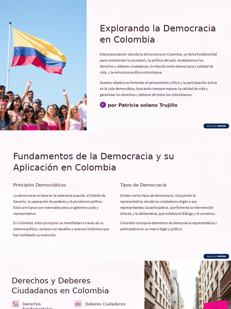Democracia en Colombia: Derechos y Retos | PDF | Democracia ...