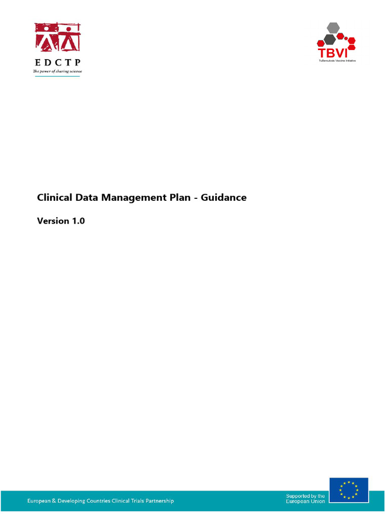 Clinical Data Management Plan Guidance | PDF | Clinical Trial | Computing