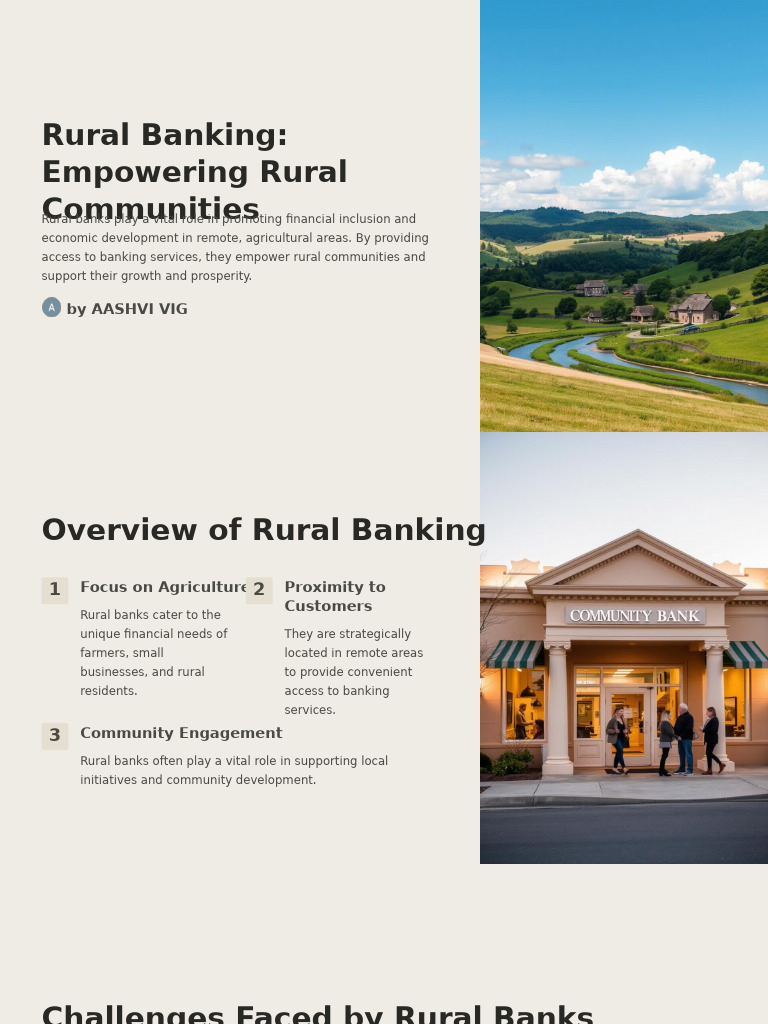 Rural Banking Empowering Rural Communities | PDF | Financial Inclusion ...
