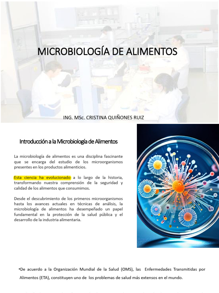 Introduccion A La Microbiologia de Alimentos | PDF | Microbiología ...