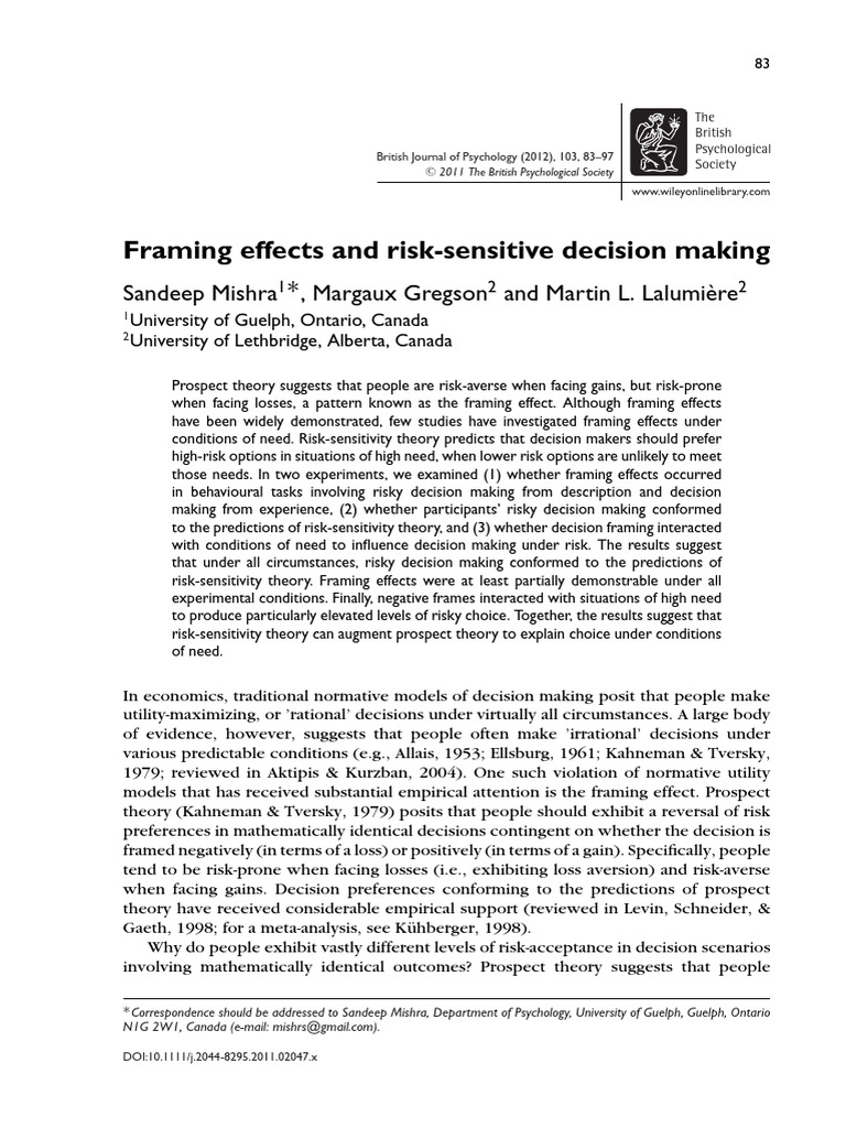 EBSCO-FullText-10 03 2025 | PDF | Experiment | Framing (Social Sciences)