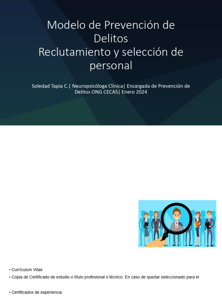 Modelo de Prevención de Delitos | PDF | Reclutamiento