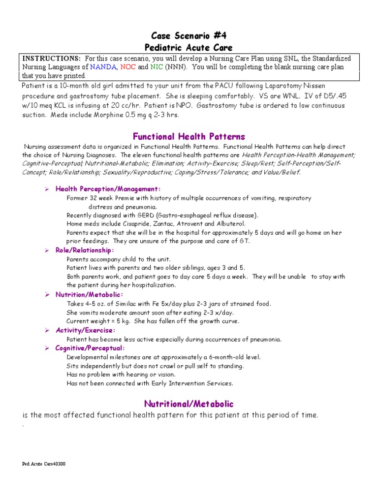 Nursing Care Plan 5 Altered Nutrition Less than body requirements
