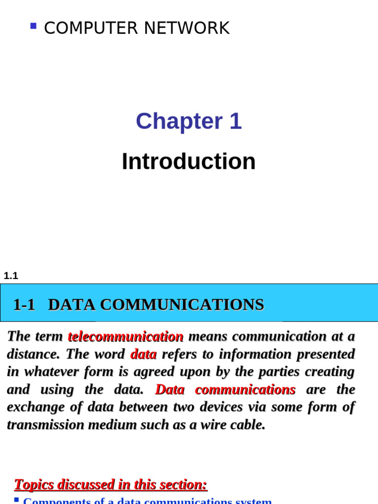 Unit 1 First | PDF | Computer Network | Network Topology