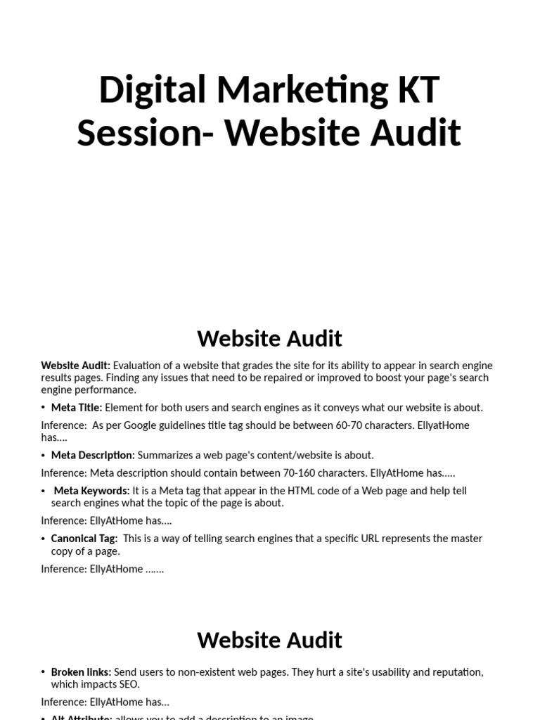 Digital Marketing KT Session | PDF | Search Engine Optimization | Html ...