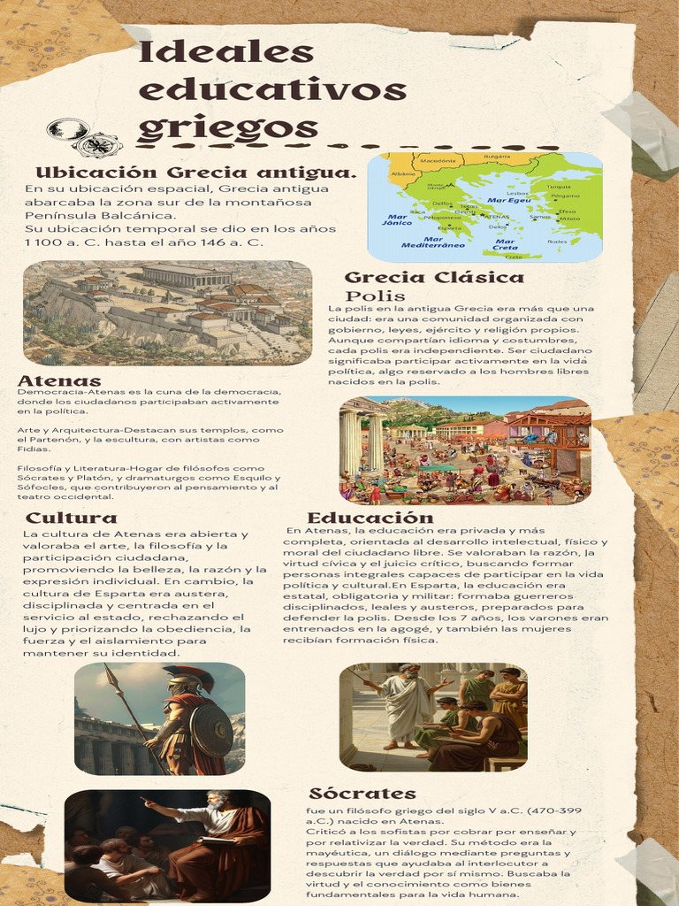 Educación y Cultura en la Grecia Antigua | PDF | Antigua Grecia | Sócrates