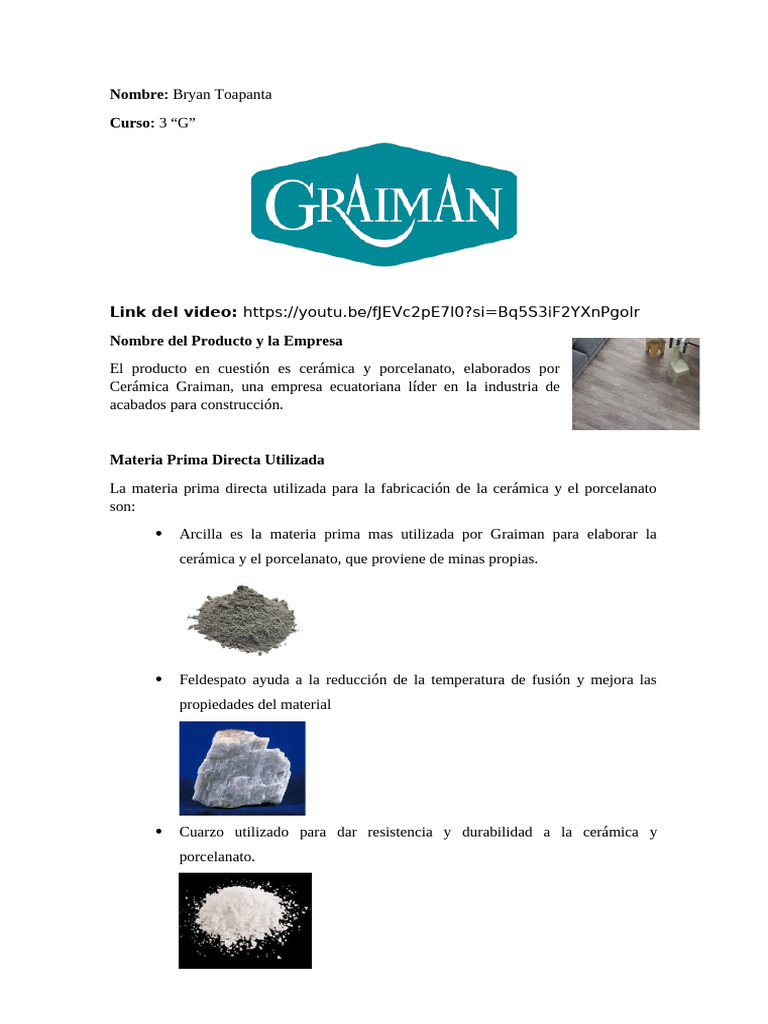Cerámica sostenible de Graiman | PDF
