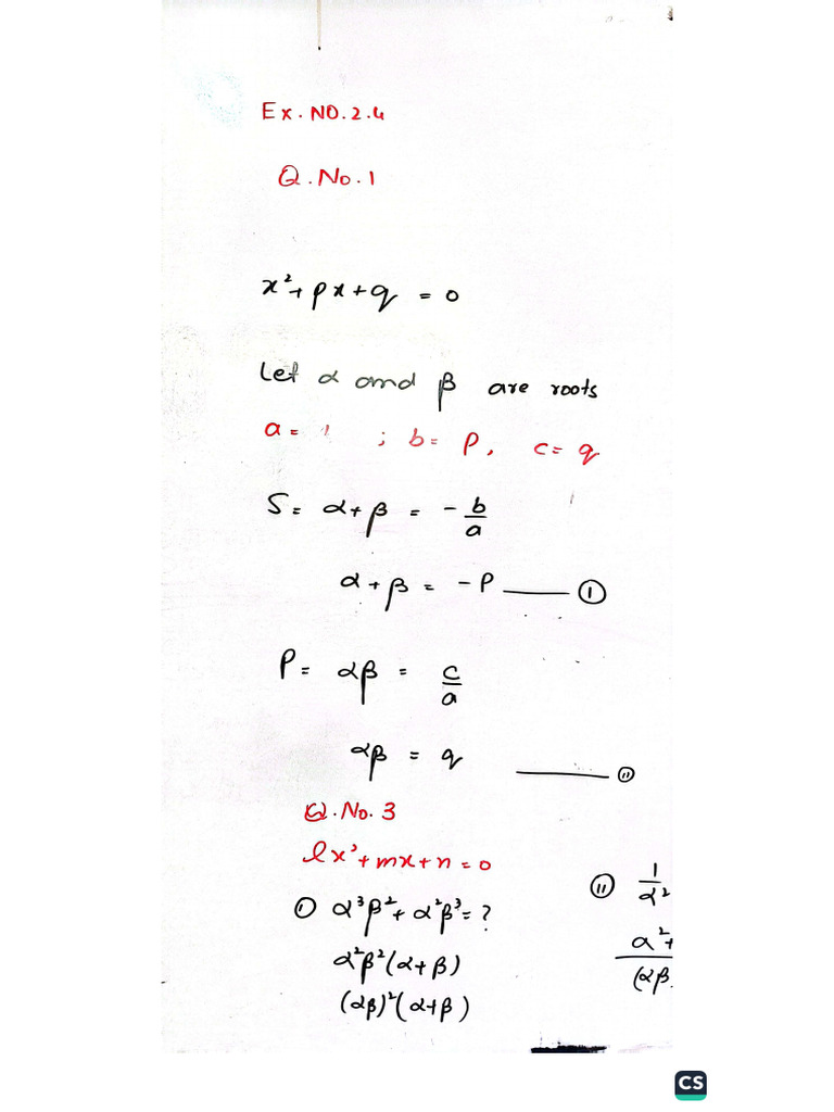 10th Maths 2.4 Complete | PDF