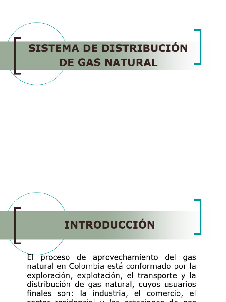 Expo de Sistema de Distribuciã - N de Gas Natural | PDF | Tubería ...