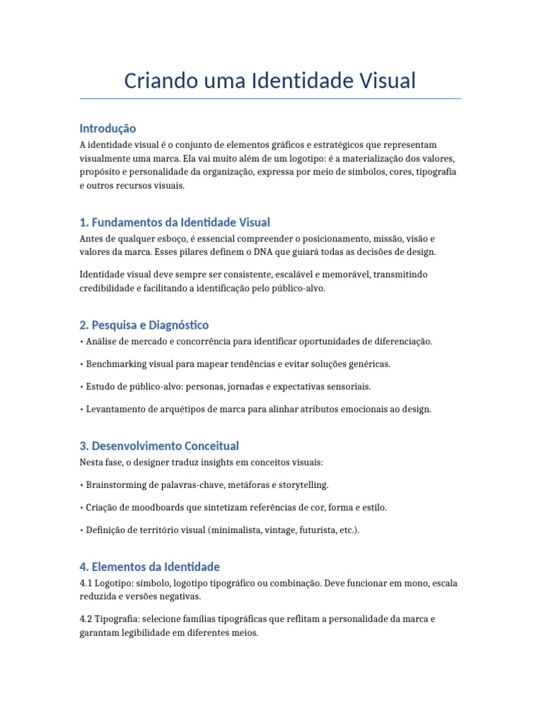 Guia Completo de Identidade Visual | PDF | Marca | Tipografia