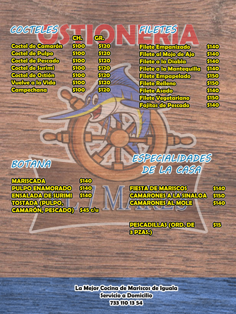 Menu 7mares | PDF