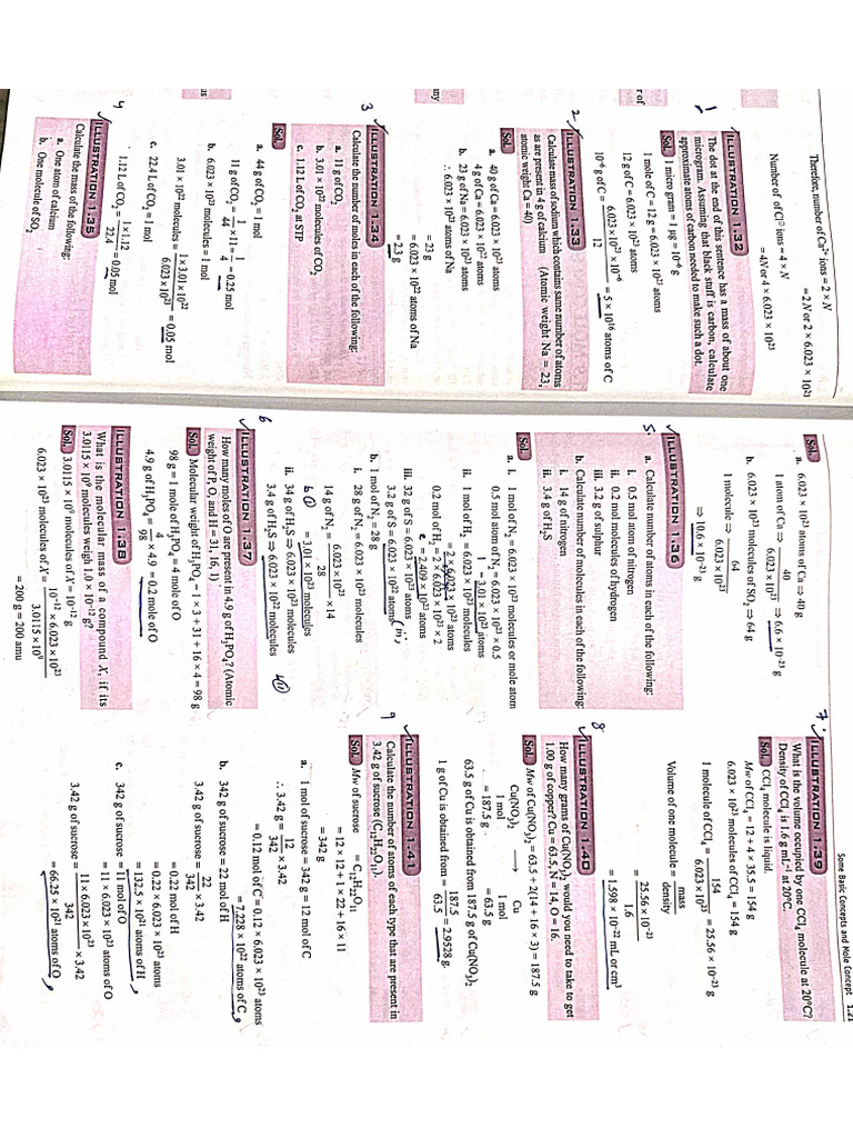Solutions of 31 Questions of Concept Review Ex-01 | PDF