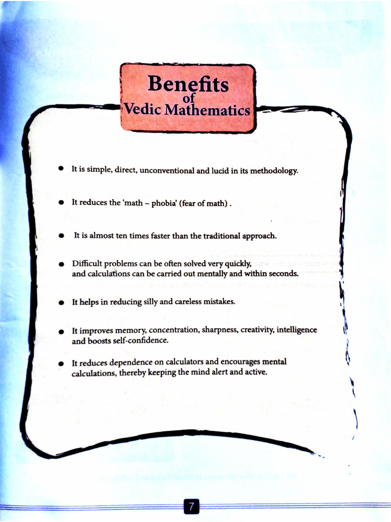 Vedic Maths Pdf