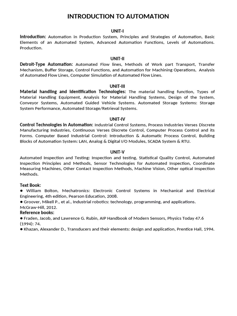 Comprehensive Guide to Automation and Robotics | PDF | Machine Learning ...
