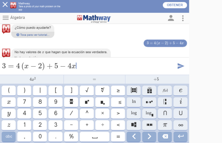 Mathway Solucionador de Problemas de Álgebra | PDF