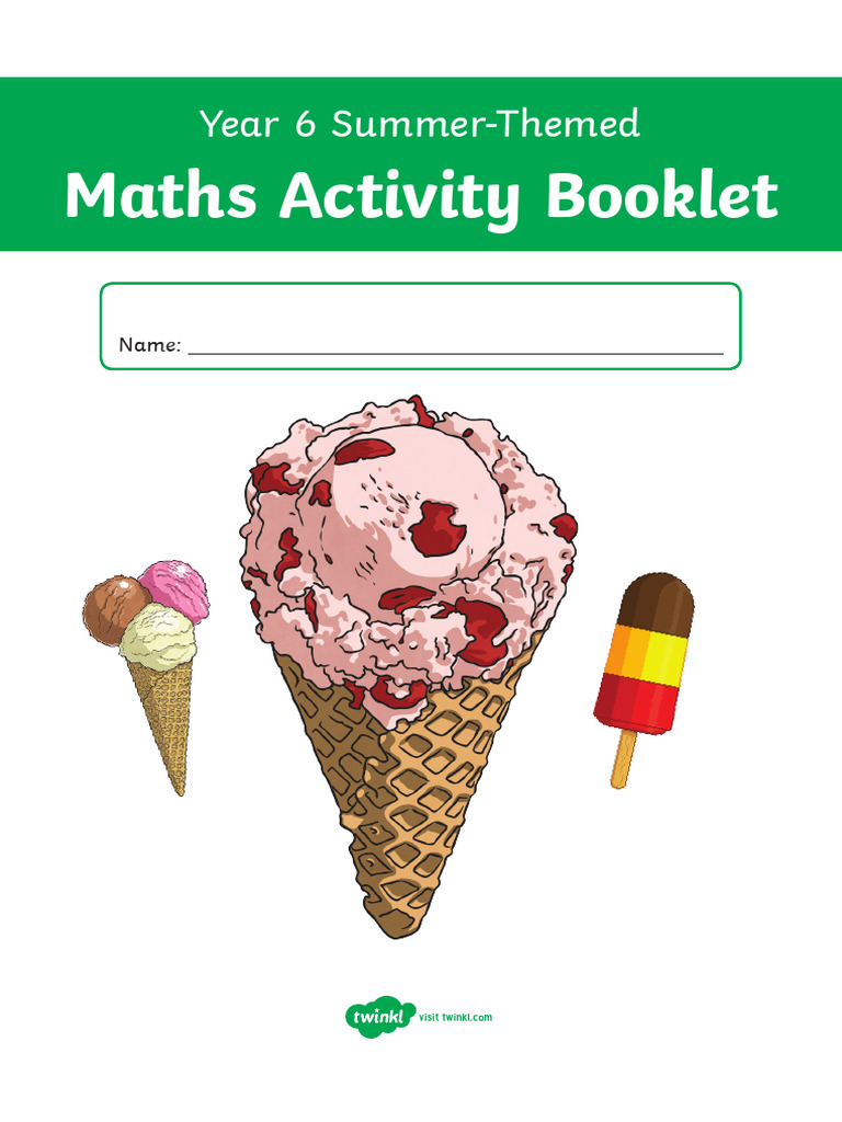 Year 6 Summer Themed Maths Booklet - Questions | PDF | Subtraction ...